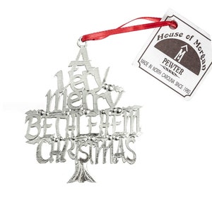 Bethlehem Christmas Ornament, Bethlehem Ornaments, Holiday Gift Tag, Bulk Ornaments,