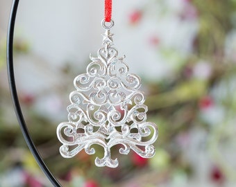 Scroll Christmas Tree, Christmas Ornament, Swirly Tree,