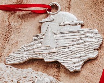 ノースカロライナ州産ピューター製手作りオーナメント：アウター