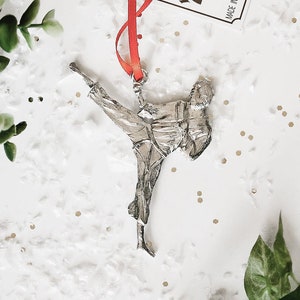 Karate Christmas Ornament, Martial Art Ornament, Karate Coach Gift,