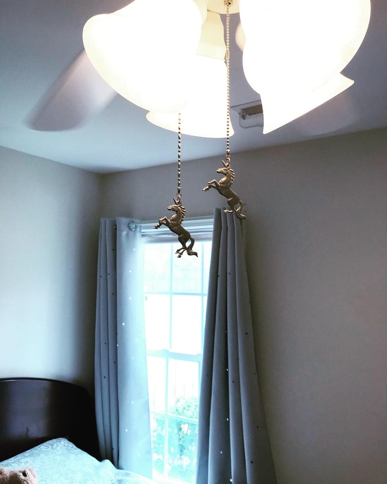 Unicorn Ceiling Fan Pull Fairy Tale Nursery Decor Little Etsy