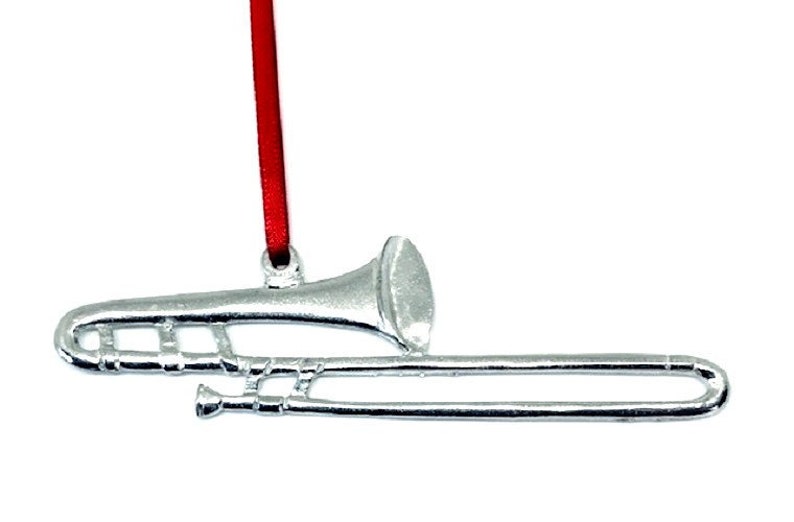 Handmade Trombone Christmas Ornament Music Instrument Etsy