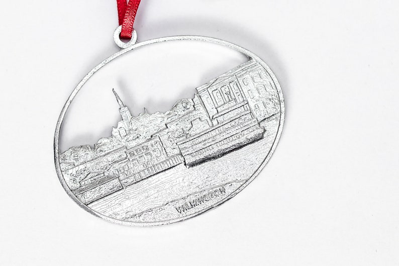 Cape Fear River Front Holiday Decoration ILM Housewarming Hostess Gift Handmade Wilmington Downtown Christmas Ornament