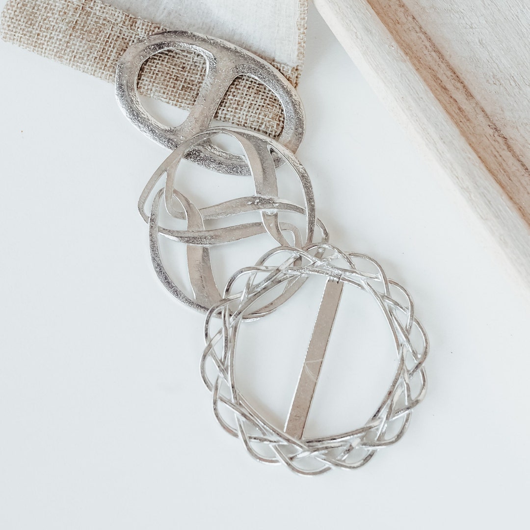 Scarf Rings Gift Set Scarf Slides Scarf Clips Scarves Etsy