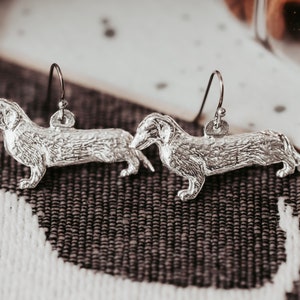 Dachshund Jewelry, Dachshund Earrings, Dachshund Necklace, Family Dog Memory Gift,