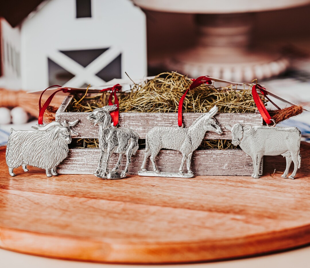 Farm Animal Gifts, Farm Animal Ornament, Farm Animal, Christmas