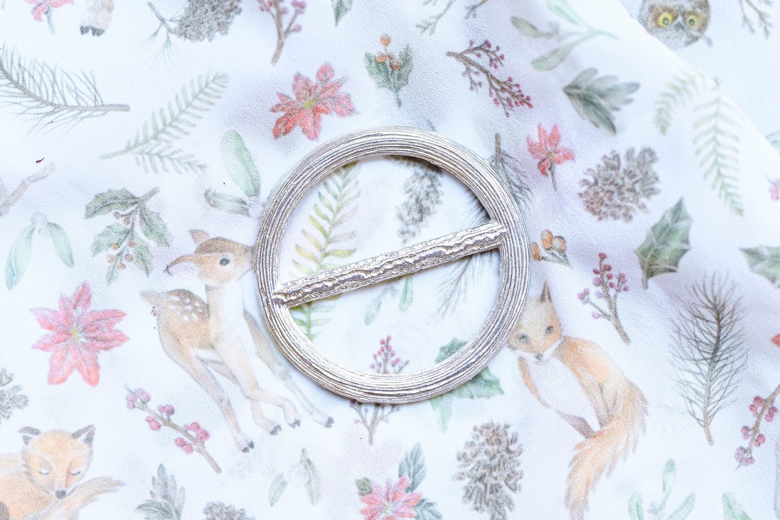 Small Scarf Ring Scarf Jewelry Tree Branch Nature Jewelry Etsy