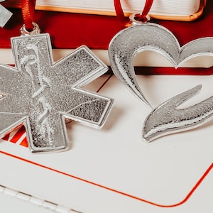 Paramedic Ornaments, EMS Ornament, EMT Badge, Emergency Medical Technicians, Emergency Medical Services,