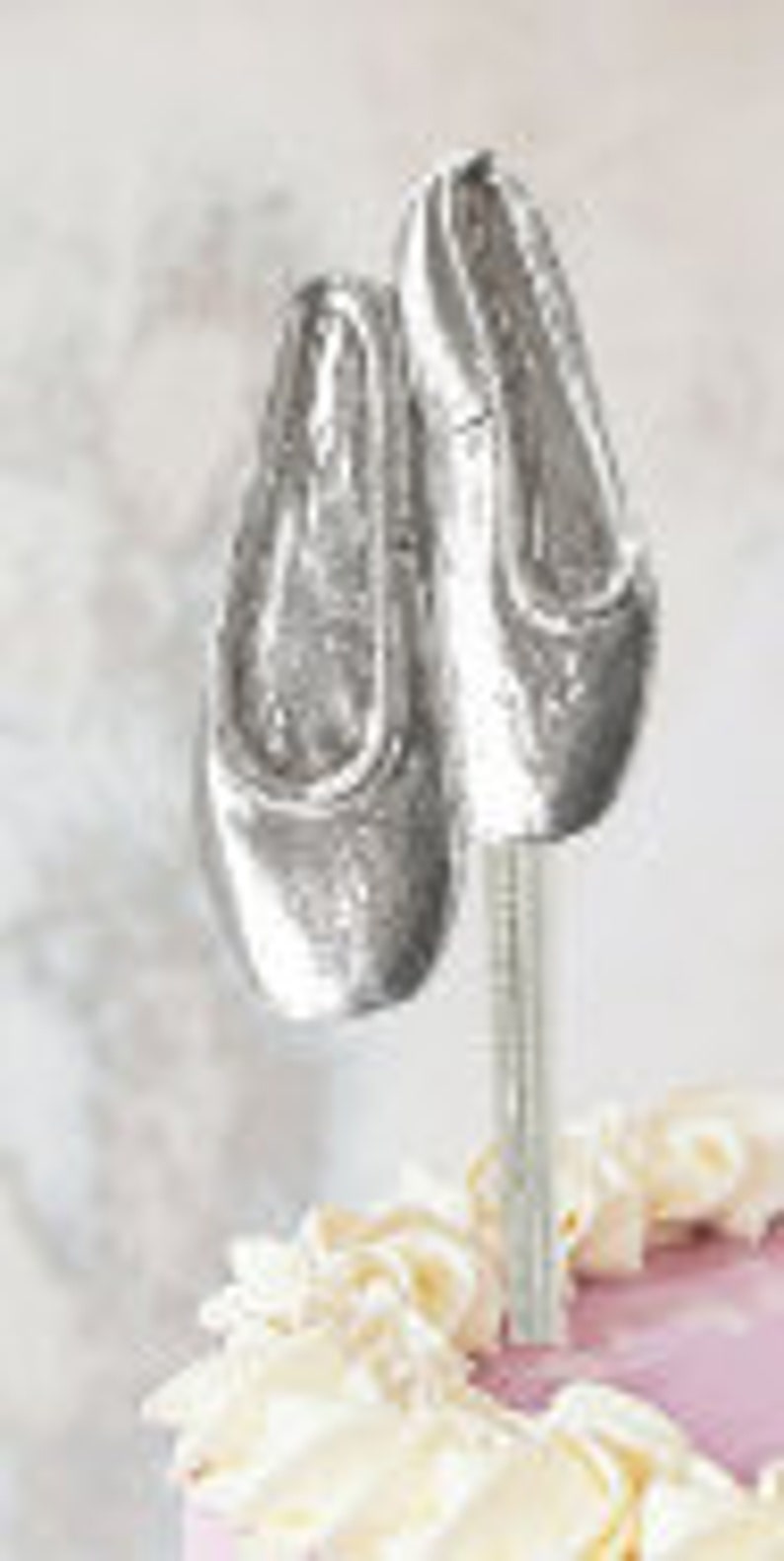 Ballet Shoes Cake Topper Ballerina Party Decorations Dance Etsy