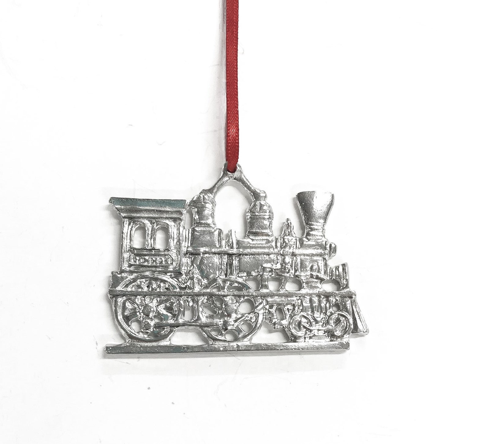 Handmade Vintage Train Christmas Ornament Pewter Train Etsy