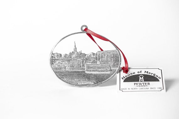 Cape Fear River Front Holiday Decoration ILM Housewarming Hostess Gift Handmade Wilmington Downtown Christmas Ornament