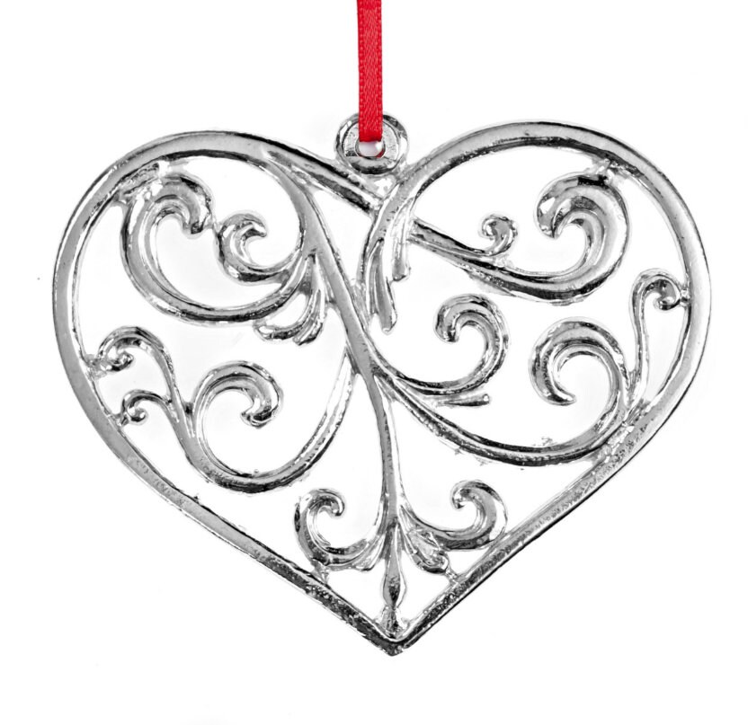 Heart Ornament, Heart Christmas Ornament, Memorial Ornament, Heart Gift,