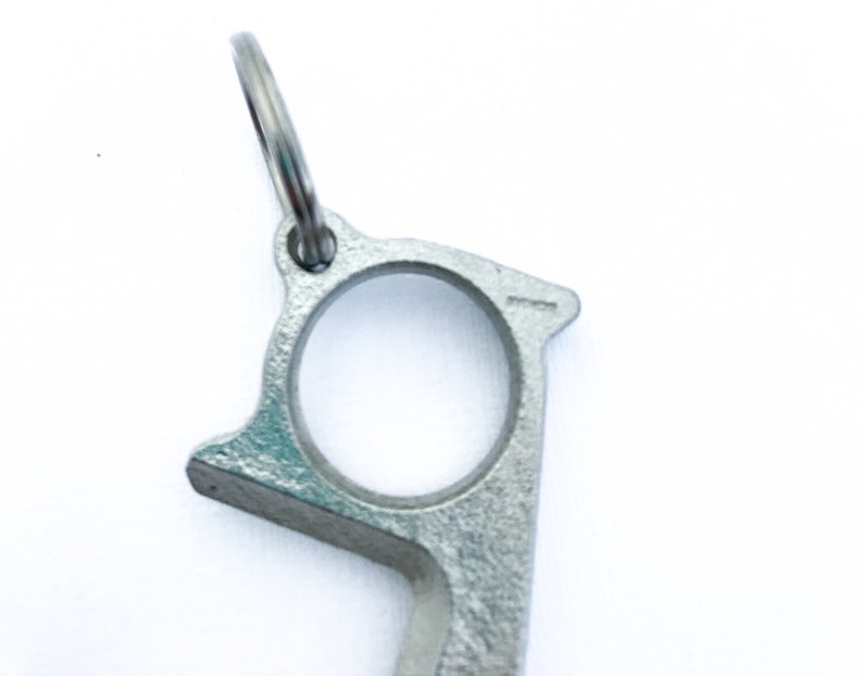 Gift for Grandmother Hands Free Button Pusher Tool Contactless Door Opener Keychain