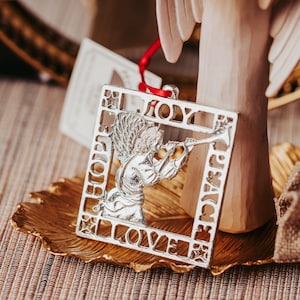 Guardian Angel Wings, Christmas Ornament, Memorial Gift for Mom,