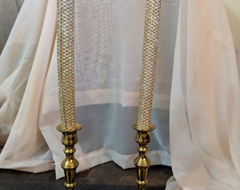 Pair of Gold Candlesticks