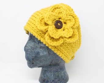 Chunky Ear Warmer | Mustard Ear Warmer