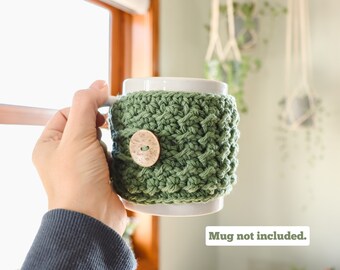 Mug Cozy | Crochet Mug Wrap | Mug Warmer | Farmhouse Coffee Cozy | Tea Cozy | Cup Cozy | Mug Sweater | Made to Order