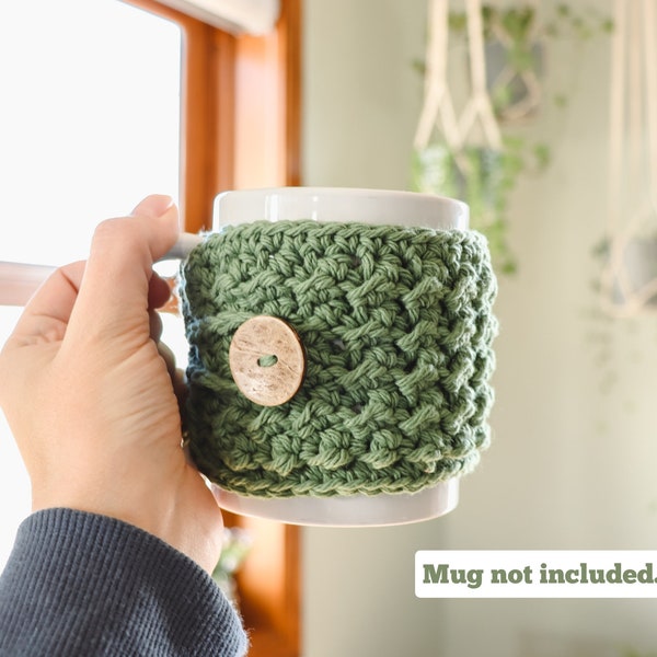 Mug Cozy | Crochet Mug Wrap | Mug Warmer | Farmhouse Coffee Cozy | Tea Cozy | Cup Cozy | Mug Sweater | Made to Order