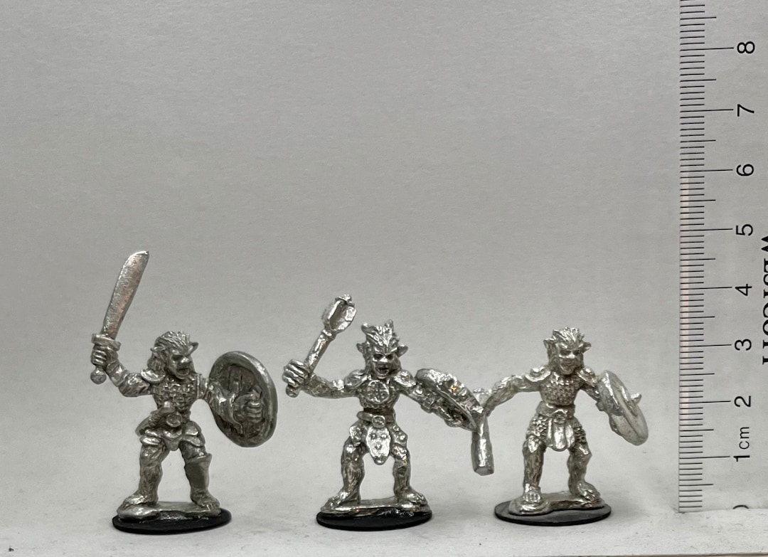 Three Bugbears Unpainted Minis, 28mm Scale,tabletop RPG Miniature, D&D ...