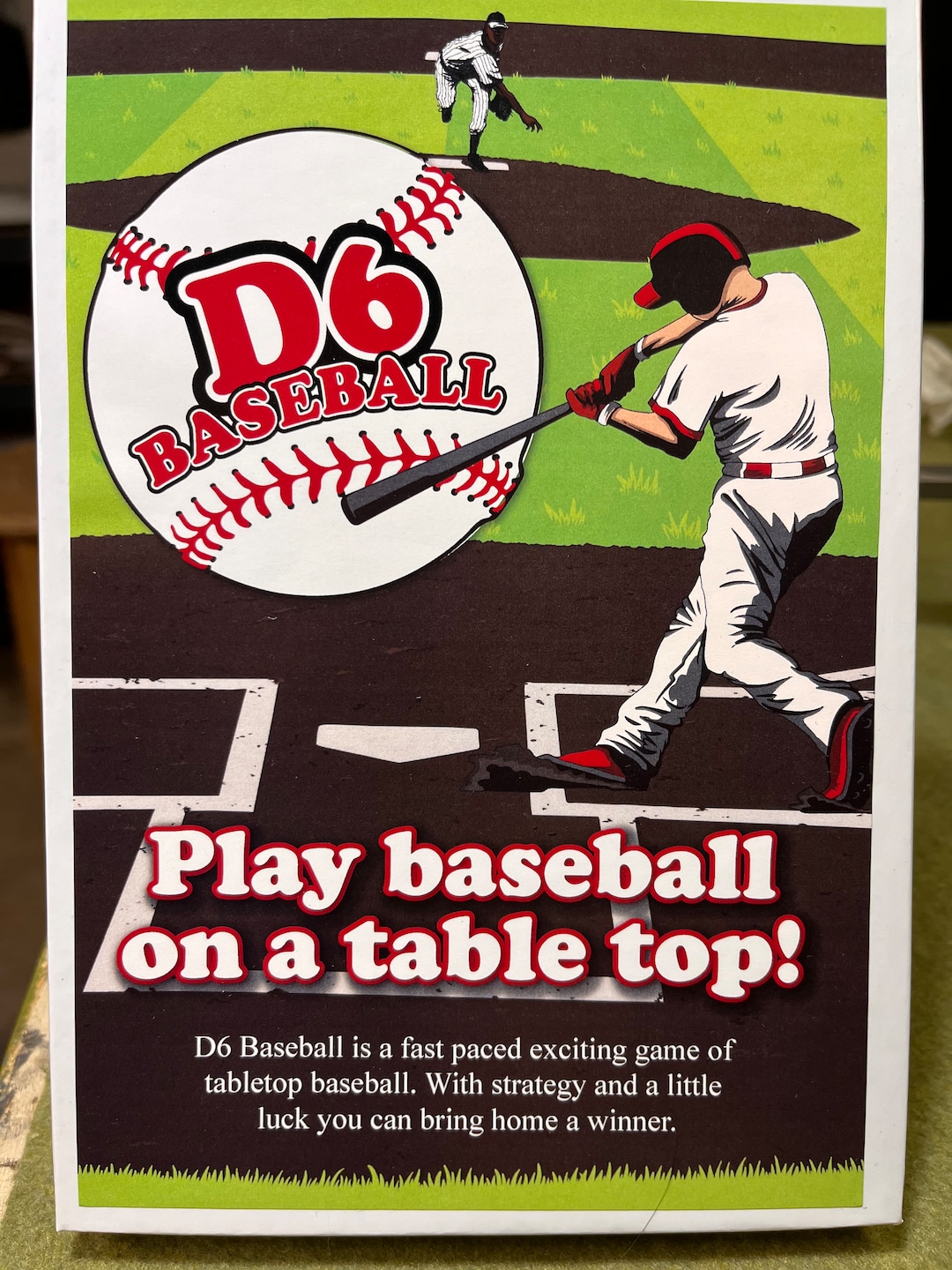 D6 Baseball Table Top Baseball Game Etsy