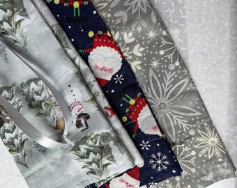 Christmas Holiday Fabric Tissue Cover - Square boxes - makes the perfect splash to your home decor by dressing up your tissues.