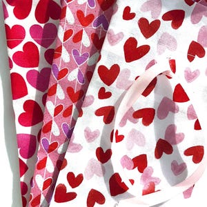 Valentine's Holiday Fabric Tissue Cover - upgrade your home or office decor by dressing up your square tissue box.