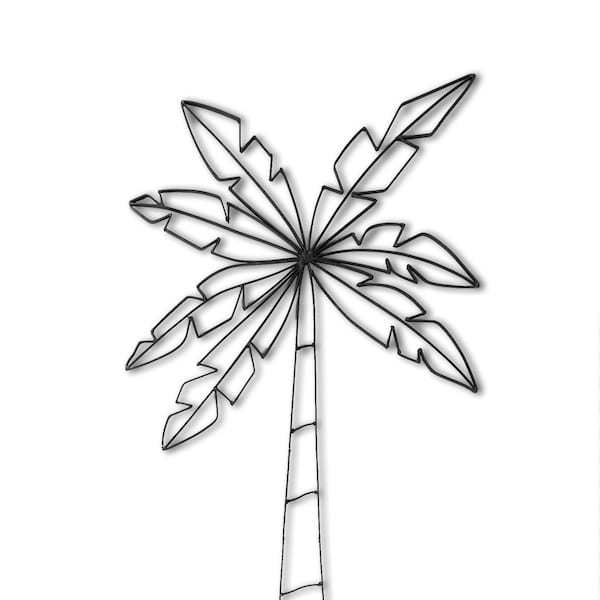 Outdoor Metal Palm Tree Sculpture Etsy