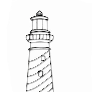 Light House Metal Wall Décor and Wall Sculpture