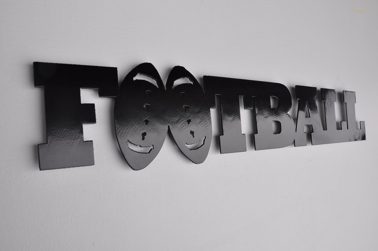 Football Word Metal Sign and Wall Decor Etsy