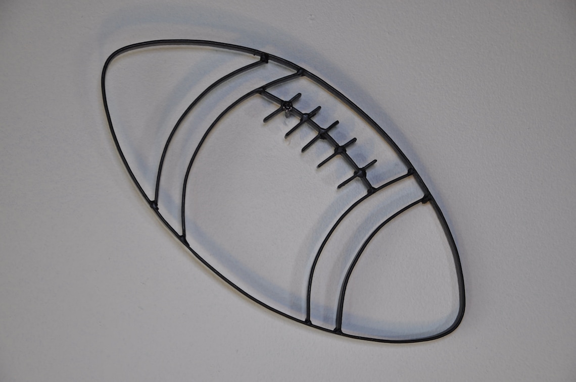 Football Ball Metal Wall Décor and Wall Sculpture Etsy
