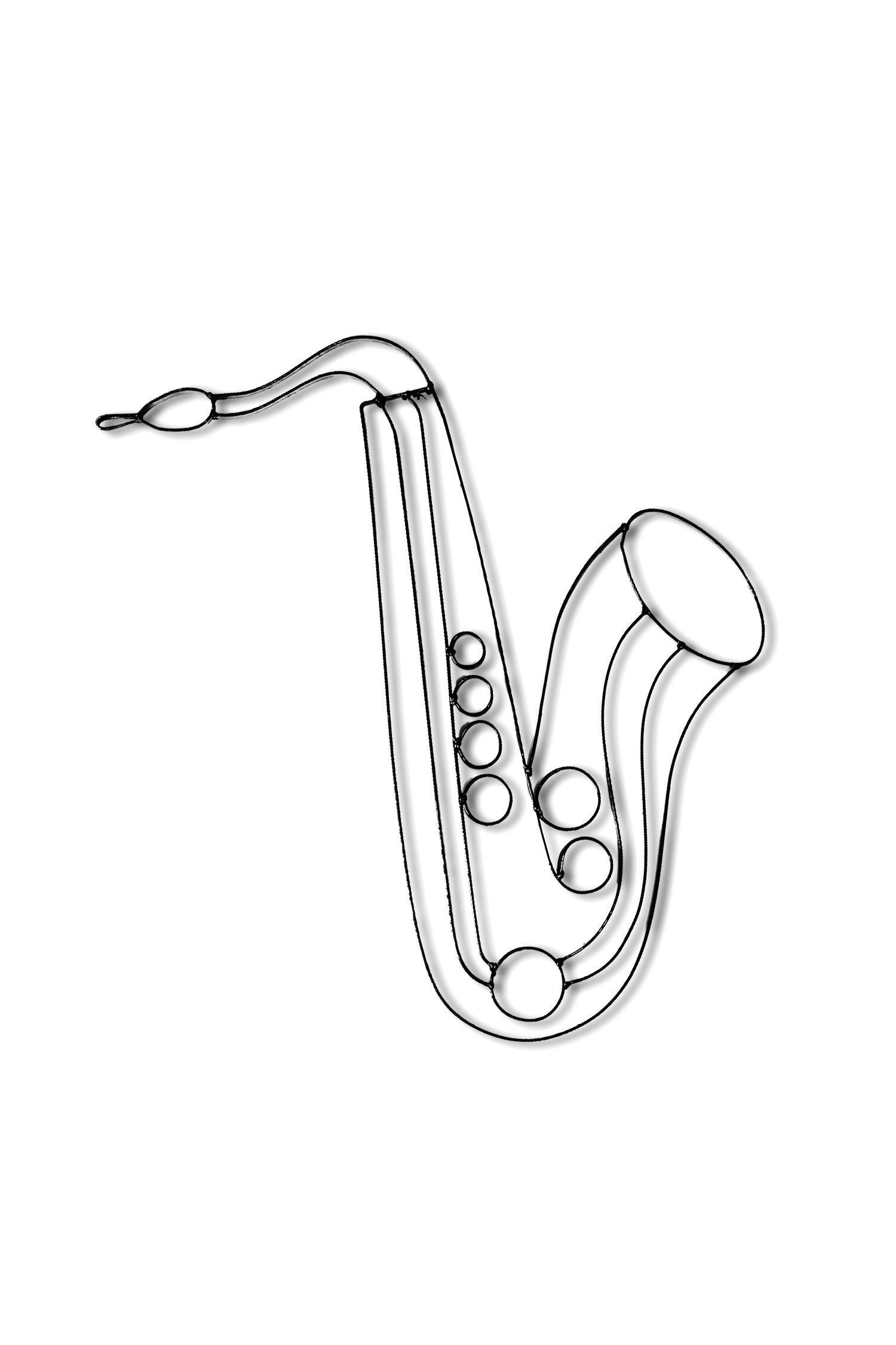 Saxophone Musical Instrument Metal Wall Décor and Sculpture Etsy