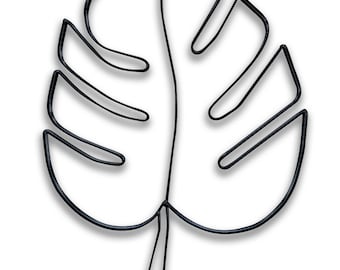 Monstera Metal Art and Leaf Wall Décor