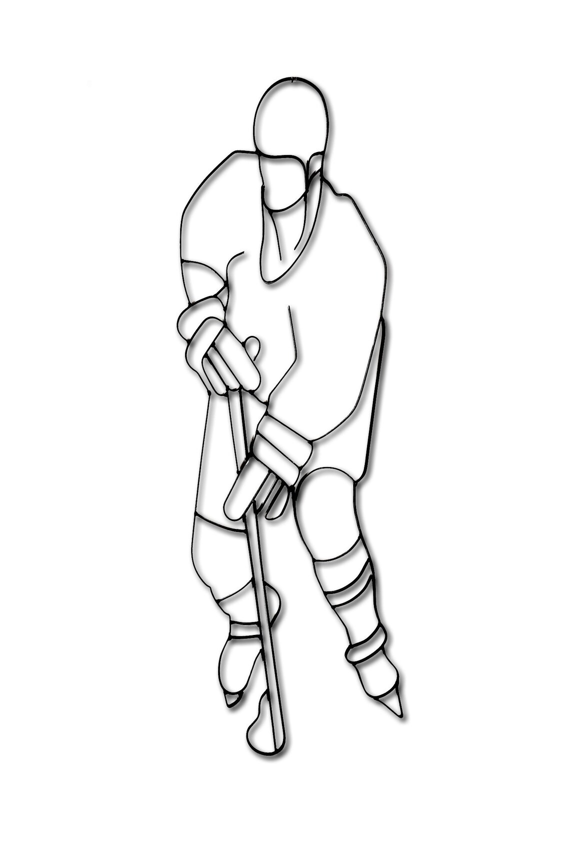 Hockey Player Metal Wall Décor and Sculpture Etsy