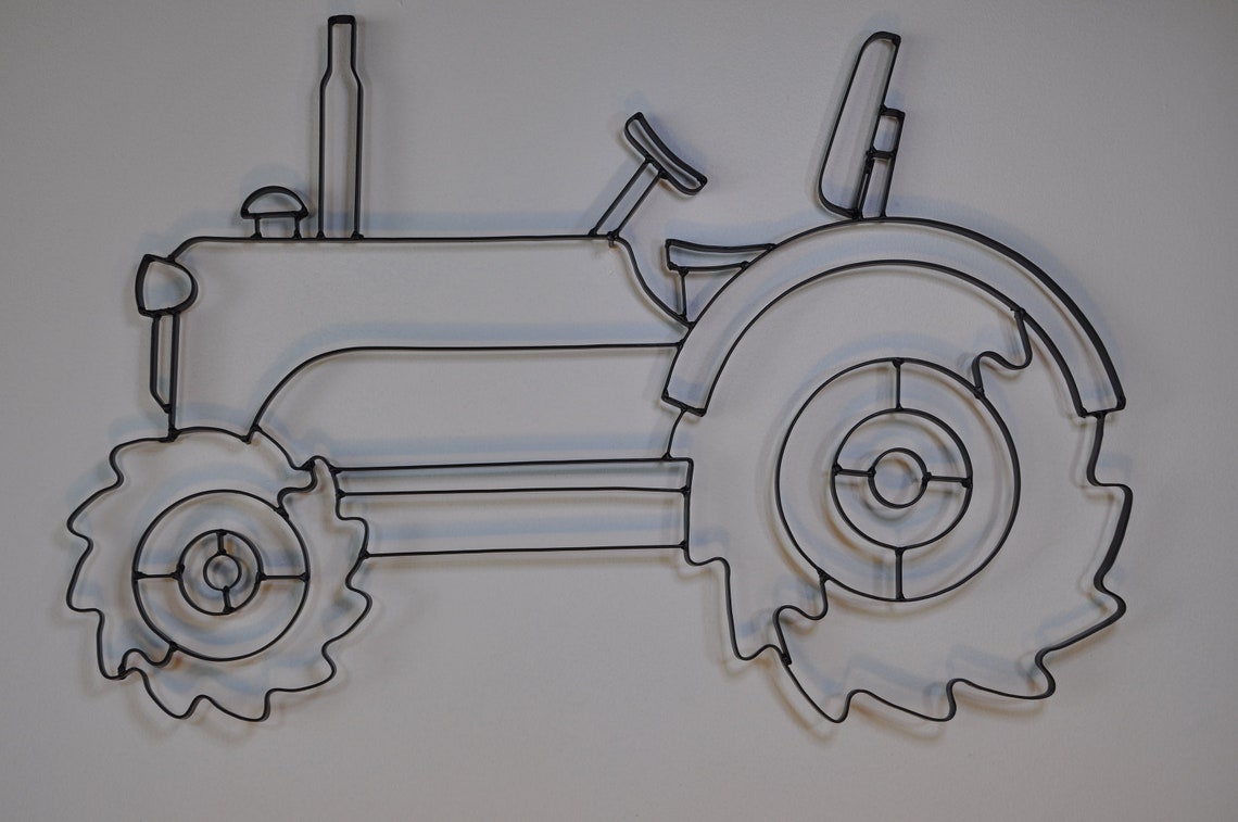 Farm Tractor Metal Wall Décor and Sculpture Etsy
