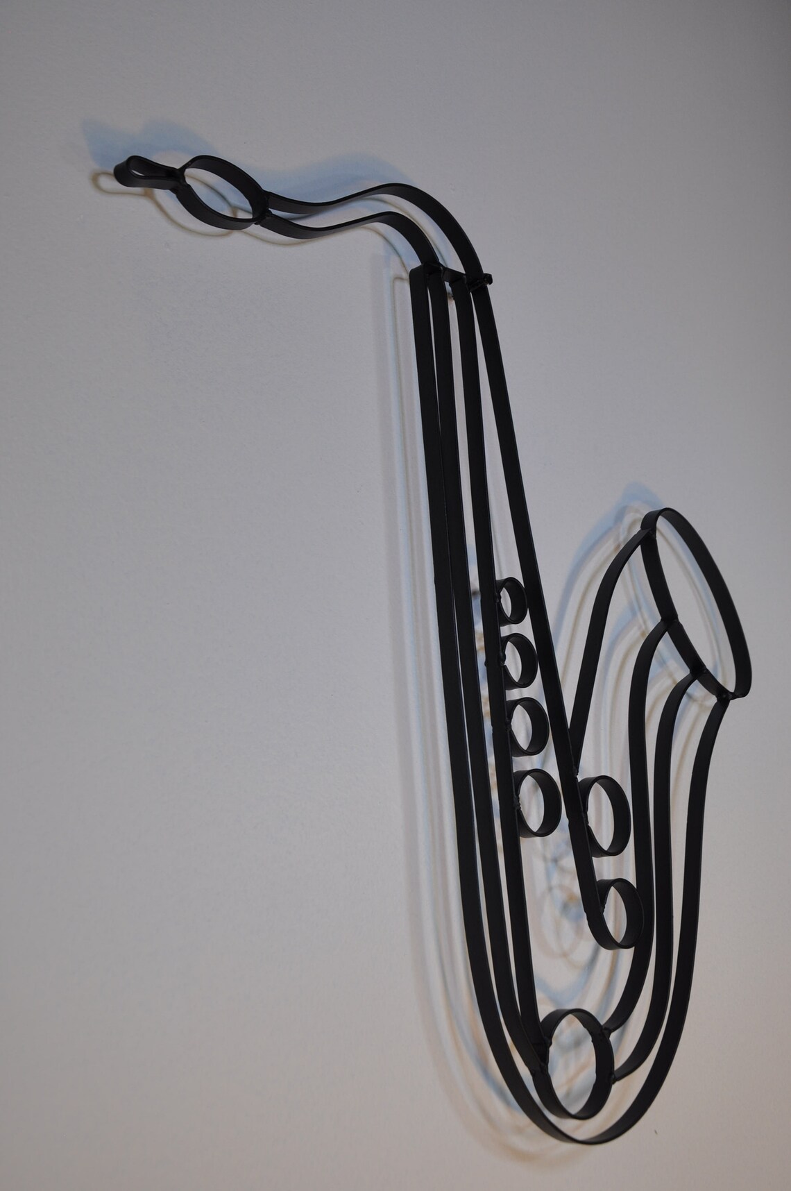 Saxophone Musical Instrument Metal Wall Décor and Sculpture Etsy