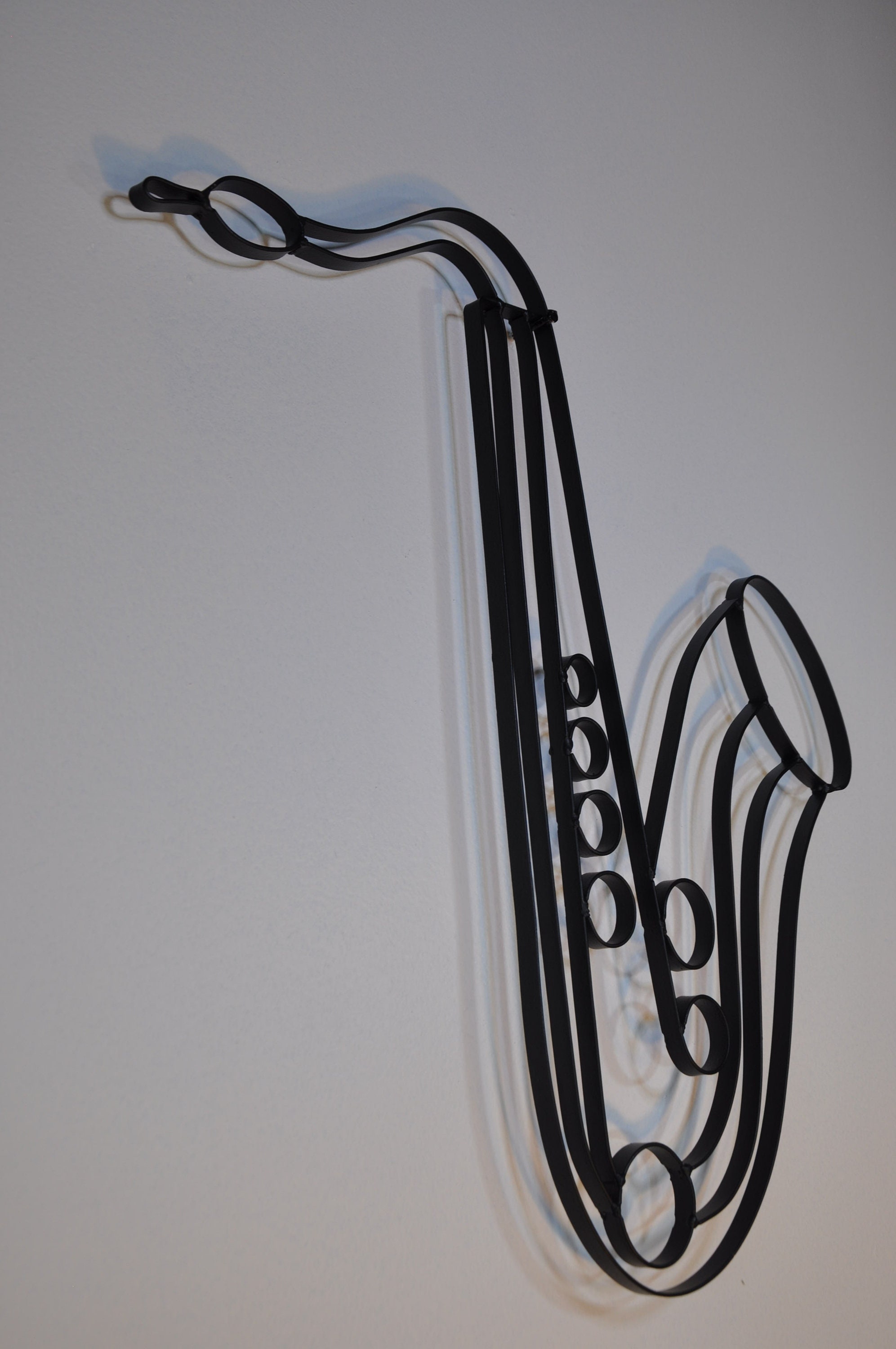 Saxophone Musical Instrument Metal Wall Décor and Sculpture Etsy