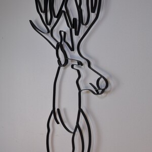 Deer Head Metal Wall Décor and Sculpture - Etsy