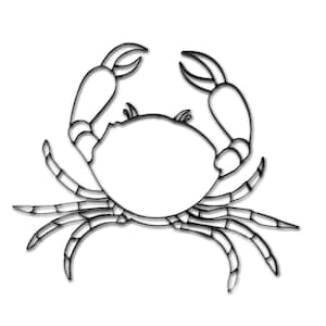 Crab Metal Wall Art and Decor, Crab Wall Sculpture