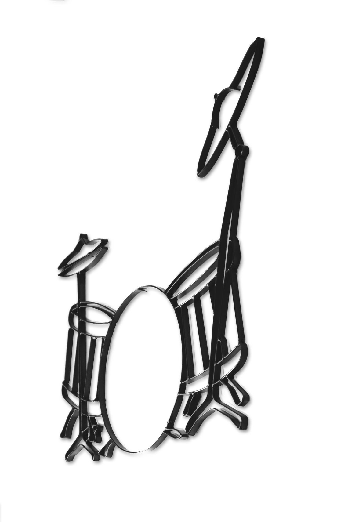 Drum Set Music Instrument Metal Wall Décor and Sculpture Etsy