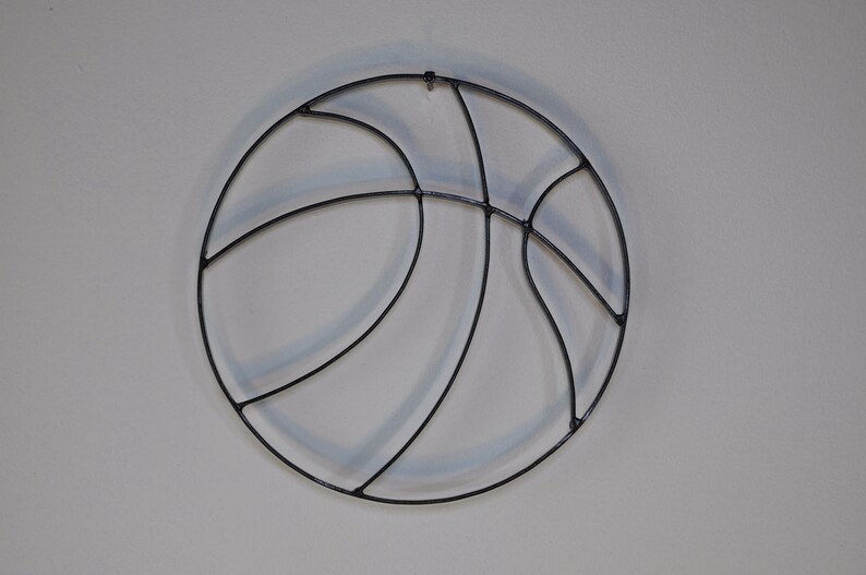 Basketball Ball Metal Wall Décor and Wall Sculpture Etsy