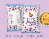 Let 39 s Fiesta Chip Bag Party Treat Wrappers