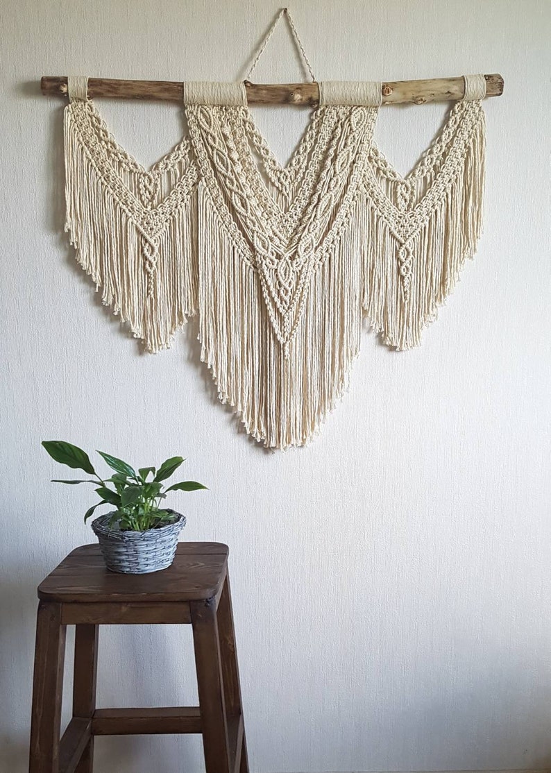 Large Macrame Wall Hanging Macrame Wall Art Woven Wall Etsy