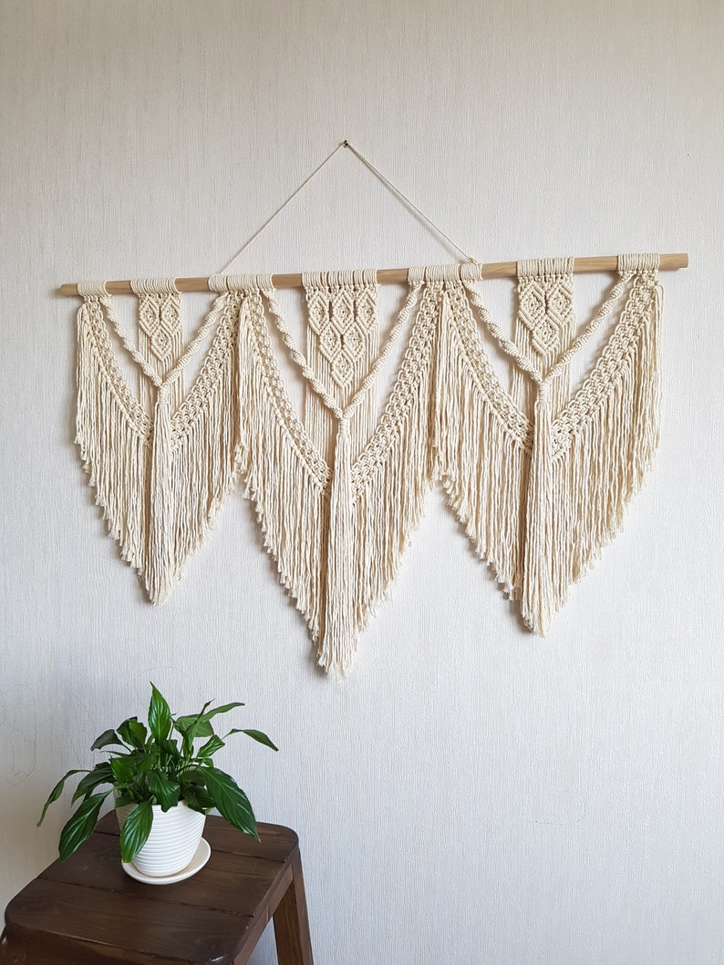 Macrame Wall Hanging Wedding Backdrop Boho Wall Decor Wall Etsy