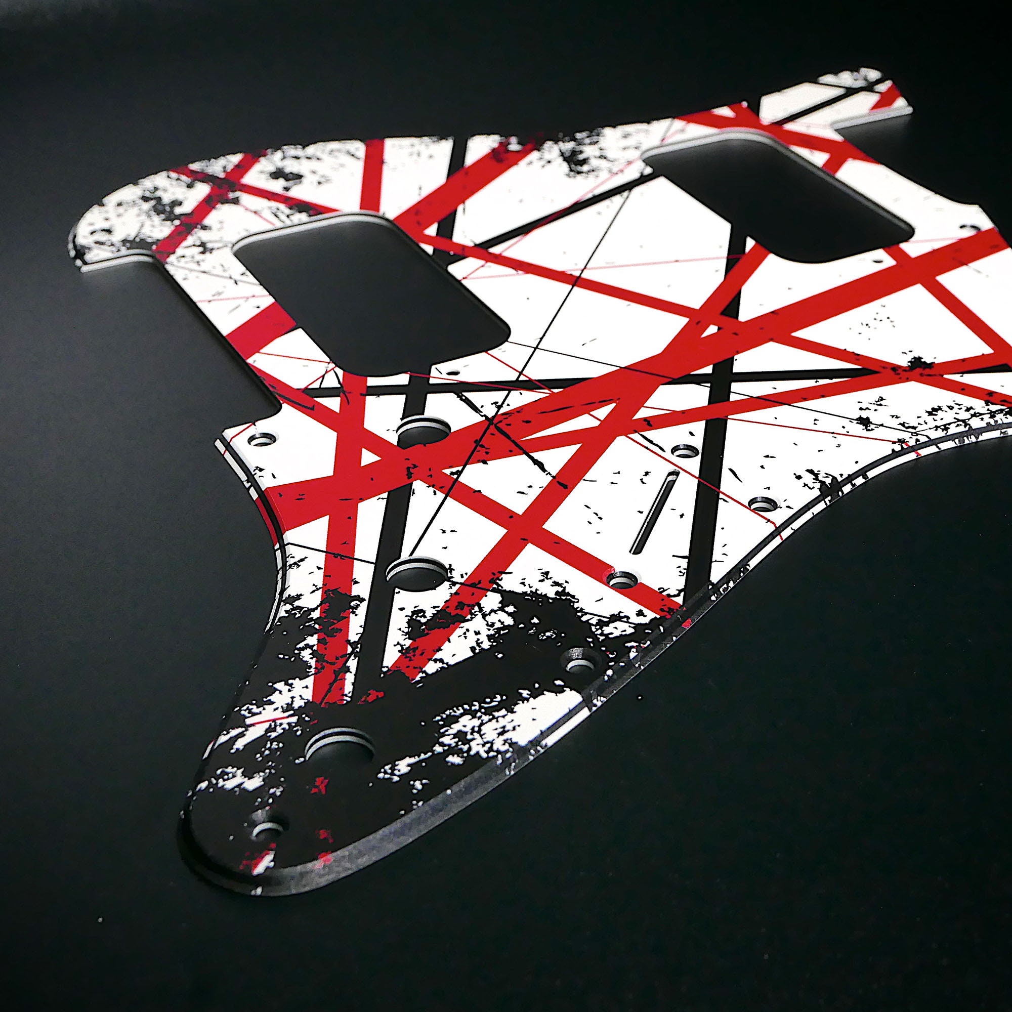 Fender ST Style Pickguard • Vintage Line Art #2 • Custom Pickguard • Graphic • Stormguitar