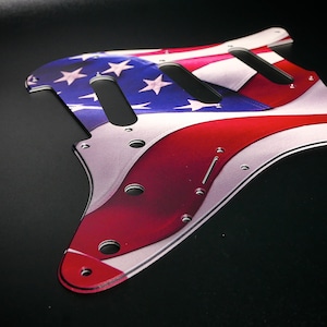 Fender ST Style Pickguard • American Flag #2 • Custom Pickguard • Graphic • Stormguitar