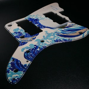 Fender JMaster Pickguard • Vintage Style - The Great Wave Off Kanagawa • Custom Pickguard • Graphic • STORMGUITAR