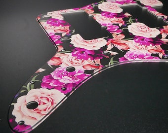 Fender JMaster-slagplaat • Bloemen #4 • Aangepaste slagplaat • Grafisch