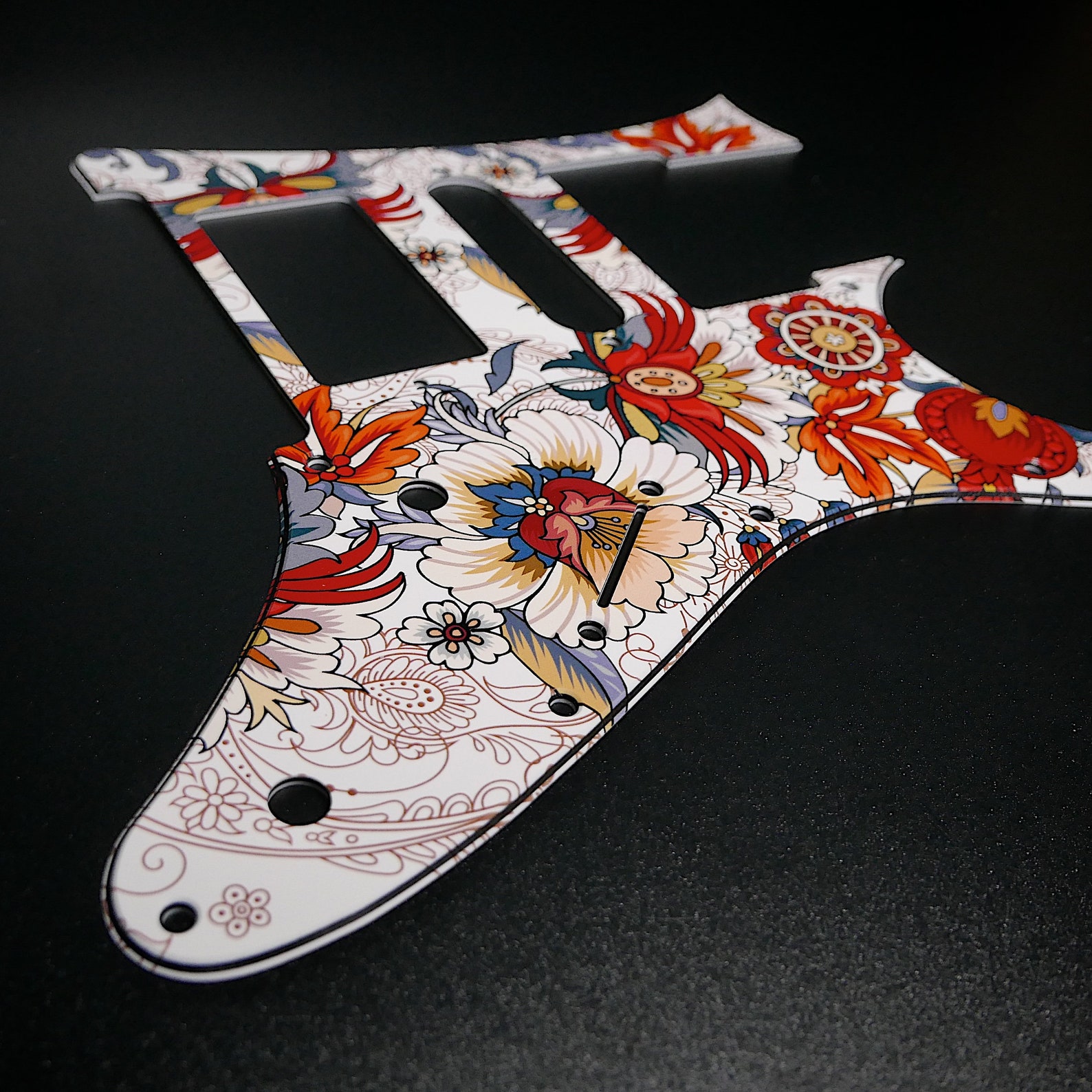 Ibanez Pickguard • Folk Flowers • RG Series • Custom Pickguard ...