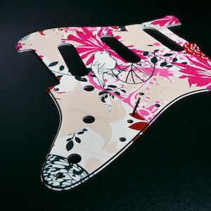 Fender ST Style Pickguard • Floral #1 • Custom Pickguard • Graphic • Stormguitar