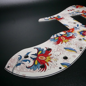 Fender &#39;72 T Custom • Folk Flowers • Custom Pickguard • Graphic • graPickguard Series • STORMGUITAR